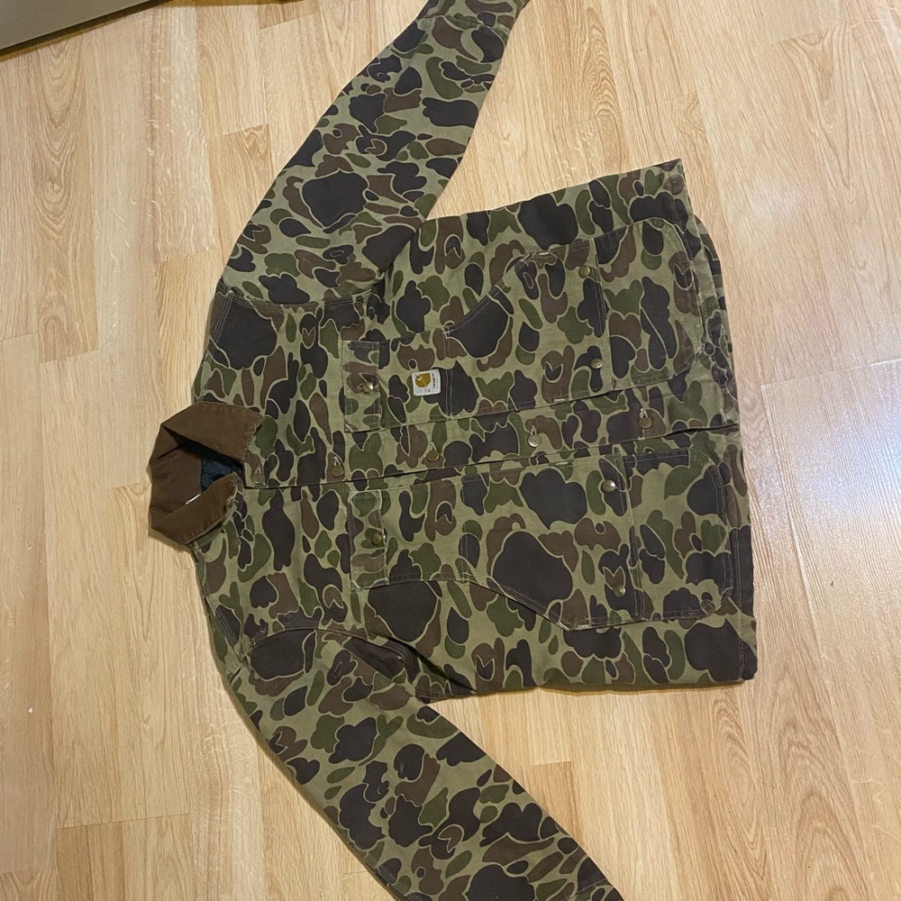 Vintage Camo Carhartt Hunting Jacket XL